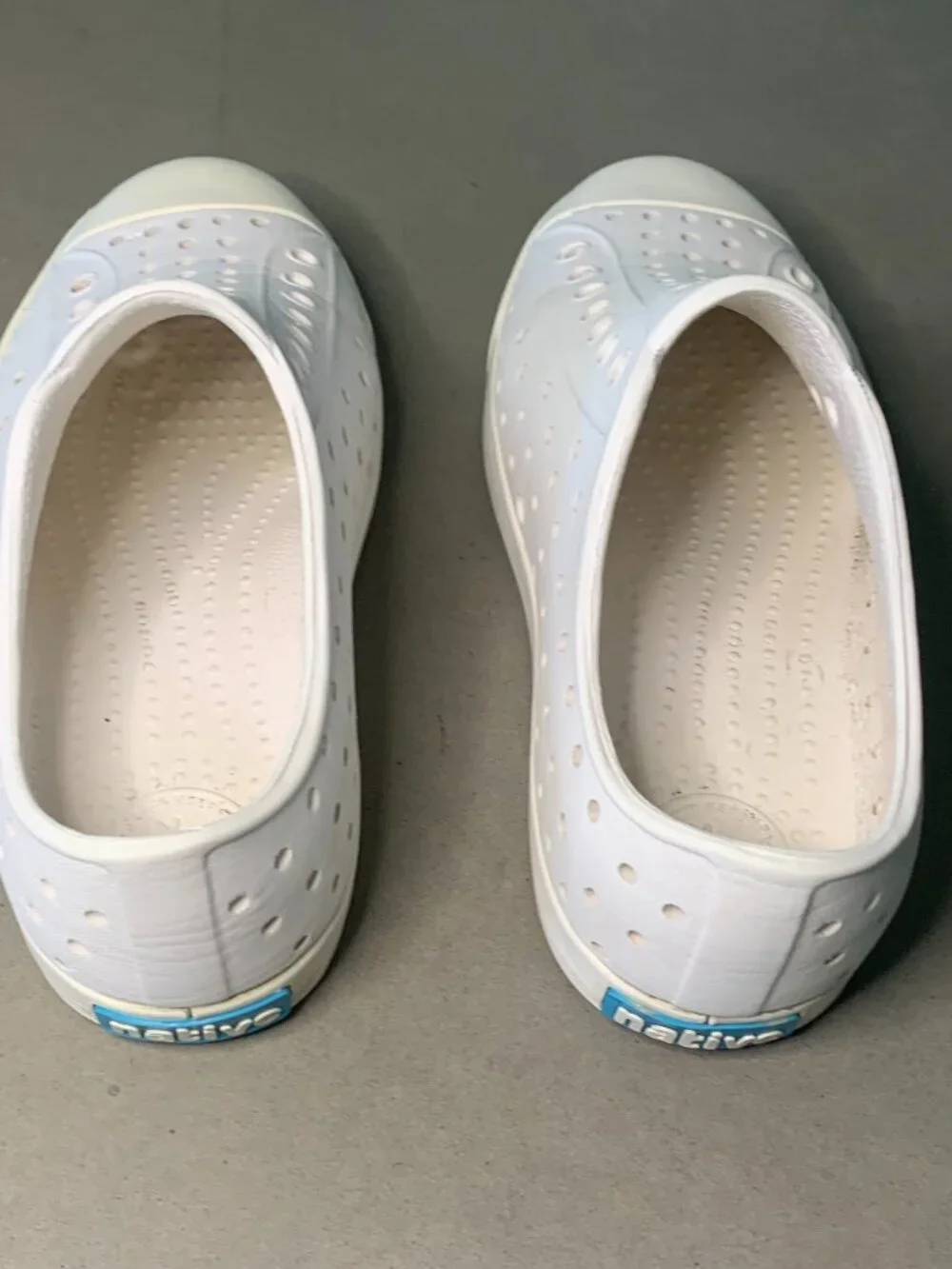 Native Jefferson White Slip-On Sneakers Kids Size 1